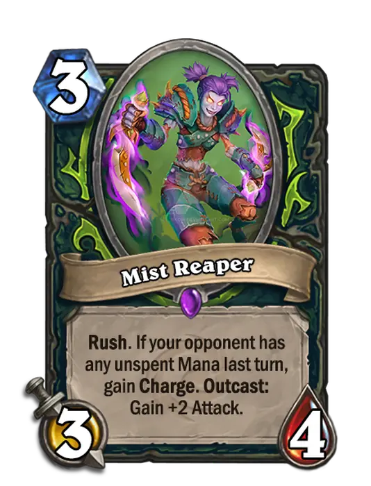 Mist Reaper, a 3-cost Demon Hunter minion.