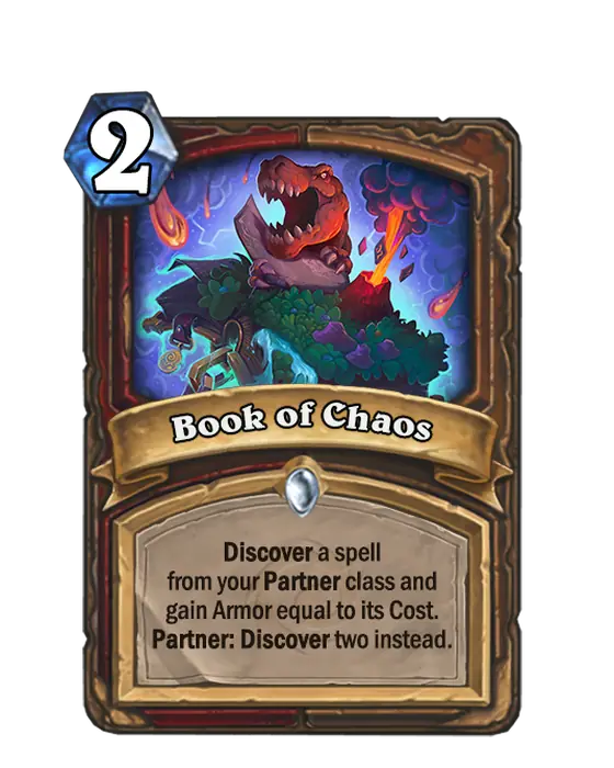 Book of Chaos, a 2-cost Druid and Warrior spell.