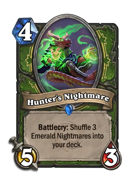 Hunter’s Nightmare, a 4-cost Hunter minion.