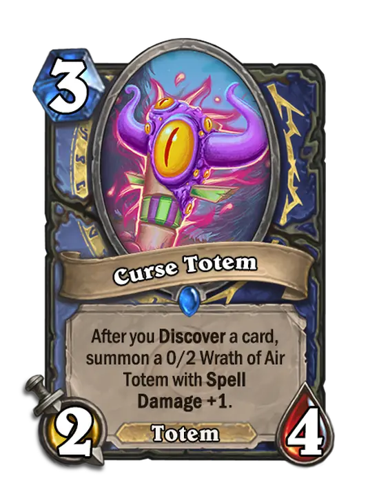 Curse Totem, a 3-cost Mage and Shaman minion.