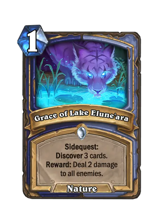 Grace of Lake Elune’ara, a 1-cost Mage and Shaman spell.