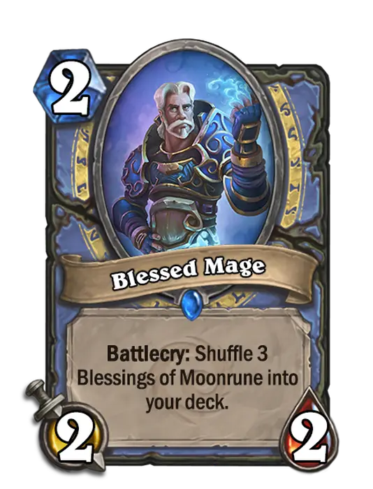 Blessed Mage, a 2-cost Mage minion.