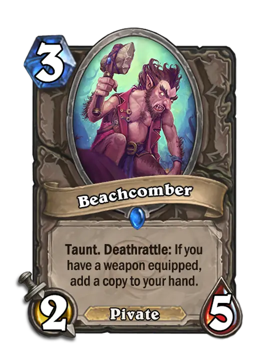 Beachcomber, a 3-cost neutral minion.