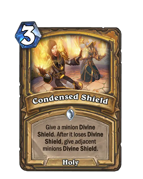 Condensed Shield, a 3-cost Paladin spell.
