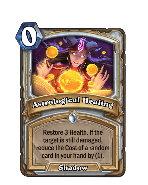 Astrological Healing, a 0-cost Priest spell.