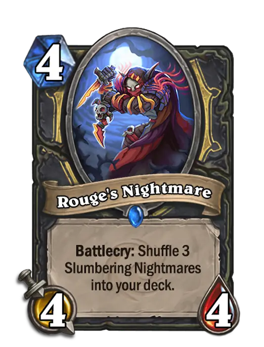 Rogue’s Nightmare, a 4-cost Rogue minion.