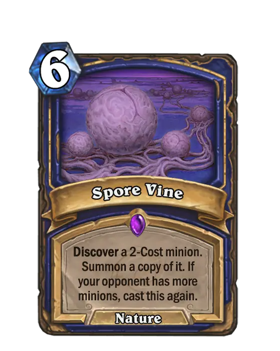 Spore Vine, a 6-cost Shaman spell.