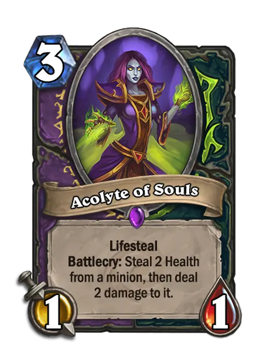 Acolyte of Souls, a 3-cost Warlock and Demon Hunter minion.